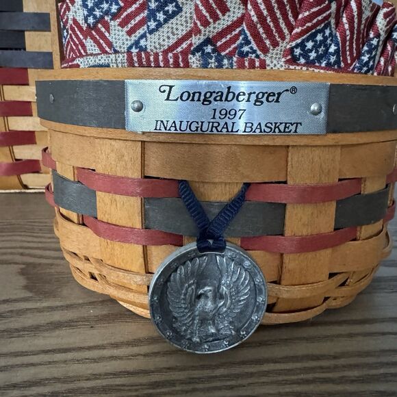 Longaberger 1998 Americana 25th Anniversary Basket & 1997 Inaugural Basket - Picture 3 of 8